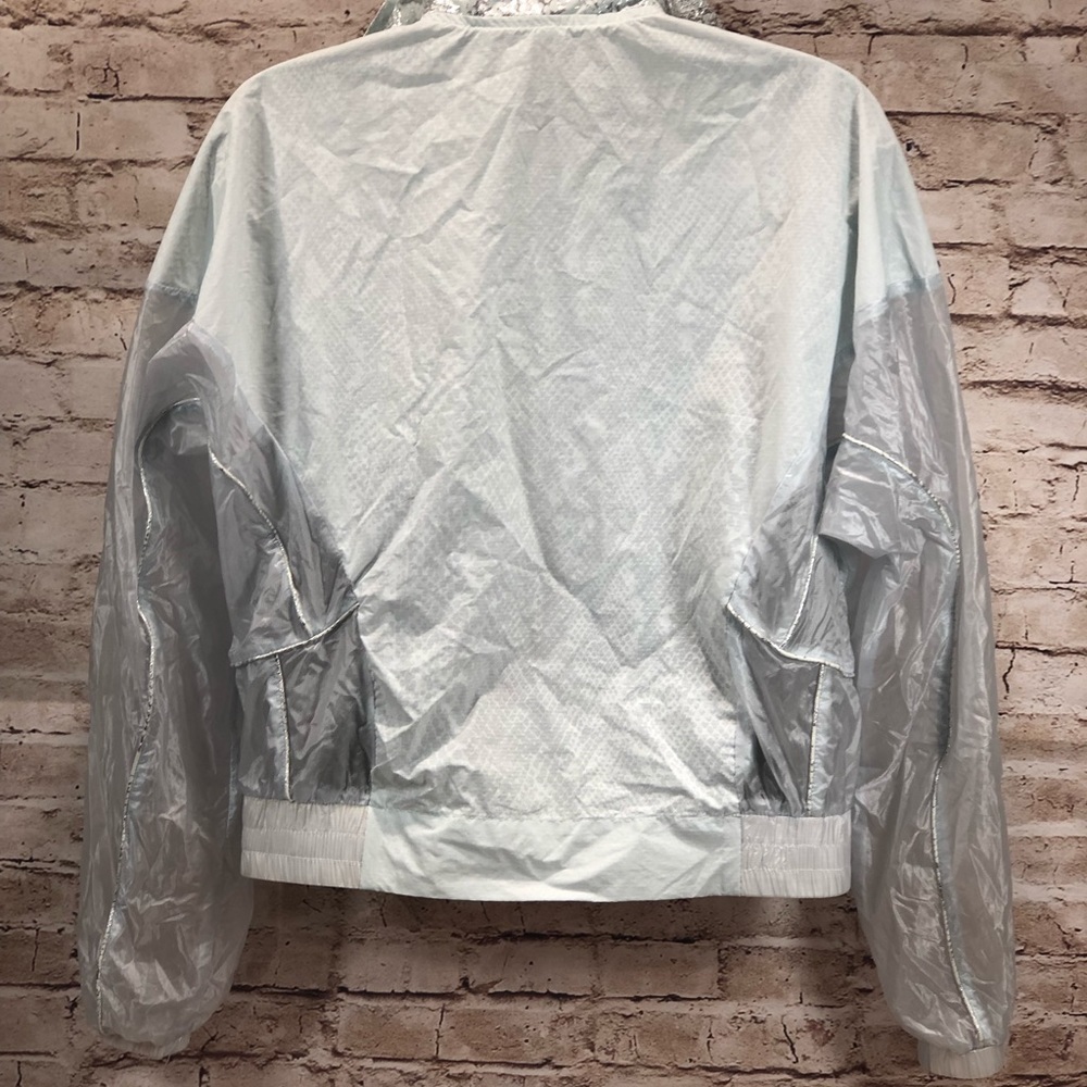 FP Movement snake print windbreaker silver sz sp - Picture 6 of 8